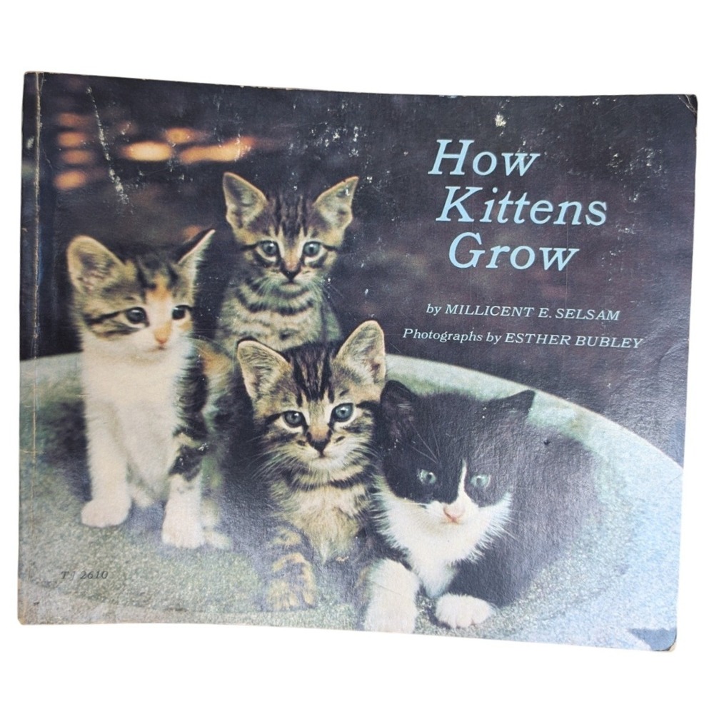 How Kittens Grow Millicent E Selsam Esther Bubley Vintage 1973 Childrens Book